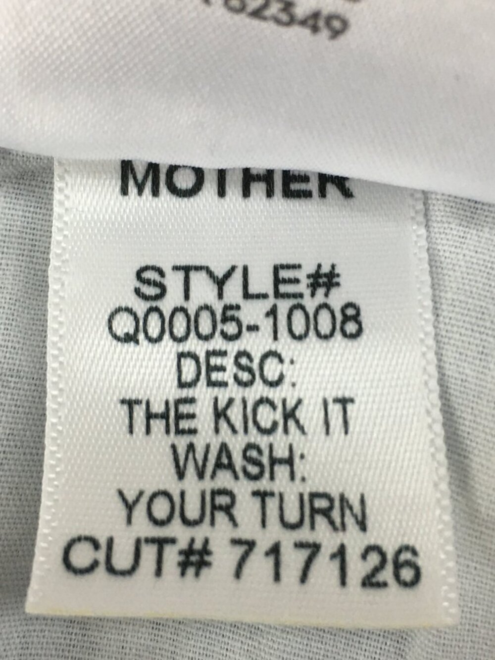 MOTHER "The Kick It" High Waist Straight Leg Jeans - size 26 - "Your Turn" wash - Picture 13 of 16